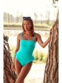 Turquoise swimsuit with ruffles K16 - Online store - Boutique